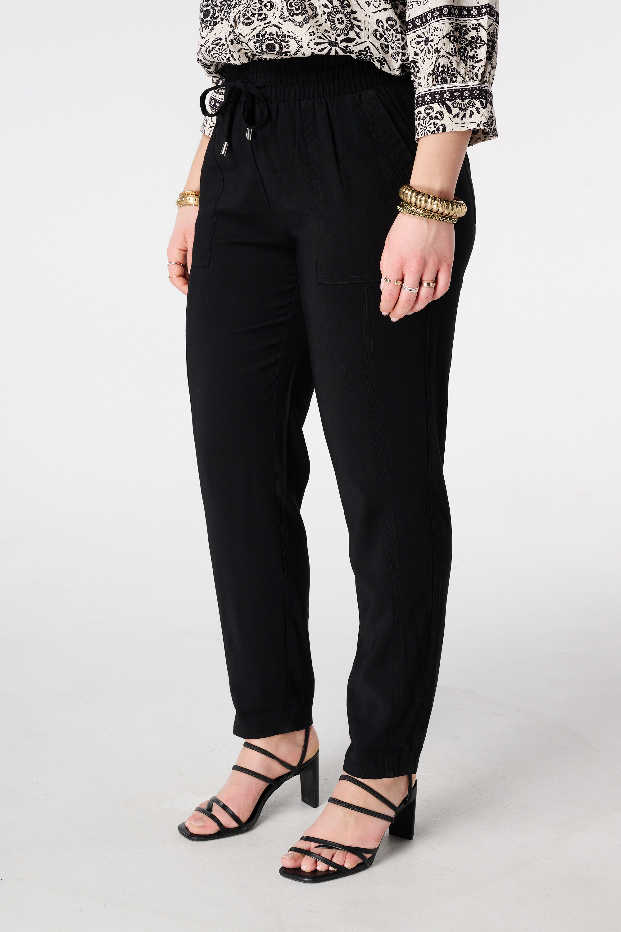 Pantalon &agrave; taille &eacute;lastique image number 5