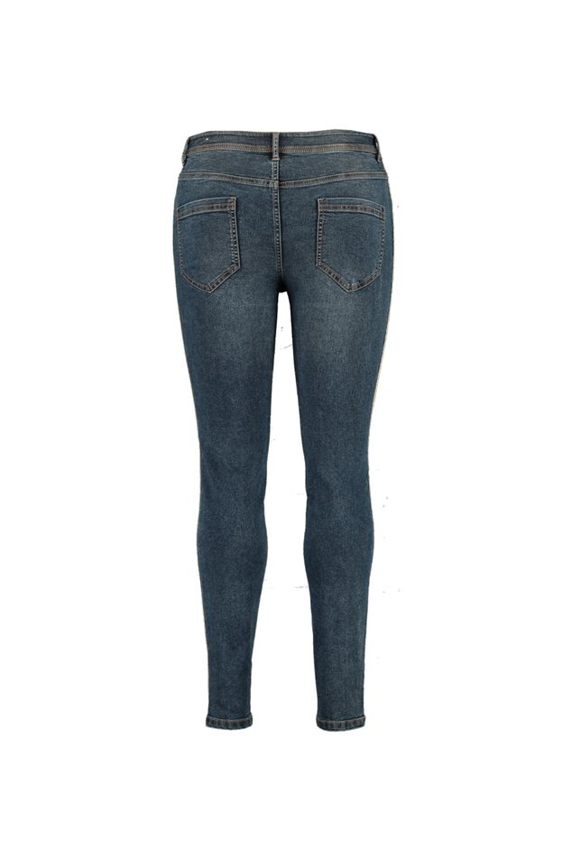 Jean à rayures scintillantes image number 2