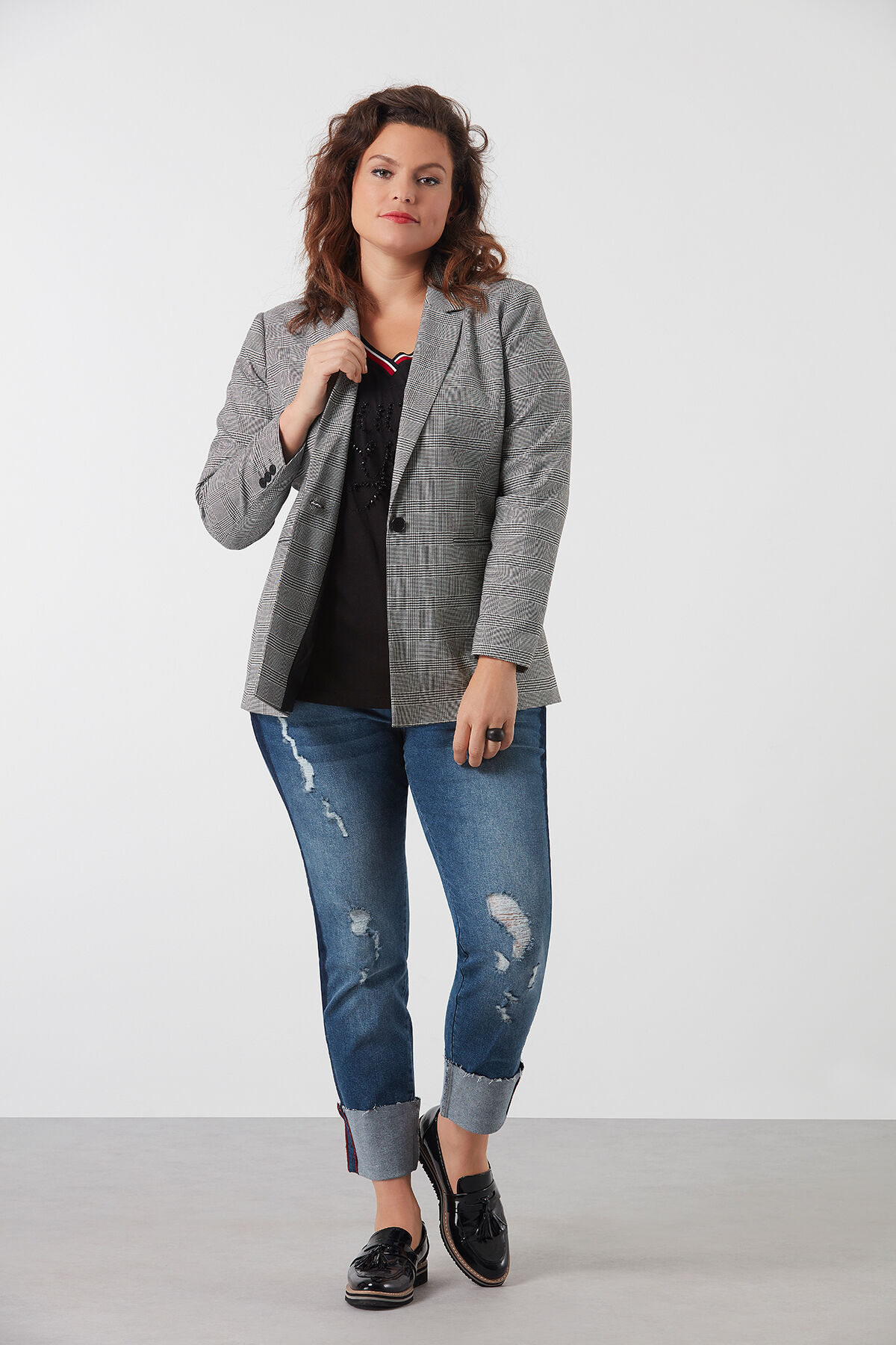 Jean jambe droite image number 5