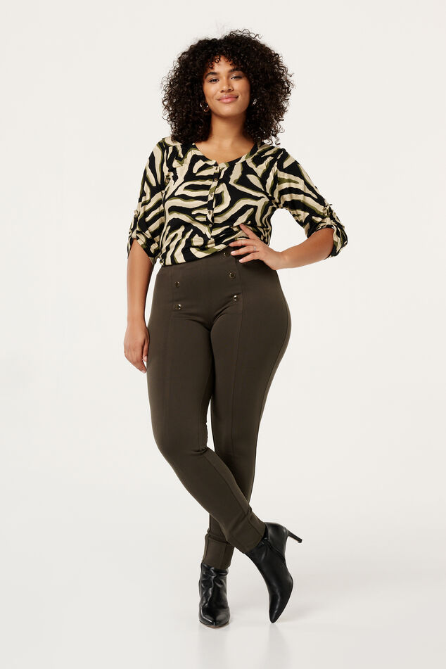 Treggings avec boutons dorés image number 0