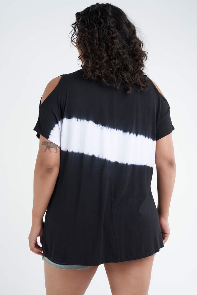 T-shirt avec imprimé à effet tie-dye image number 3
