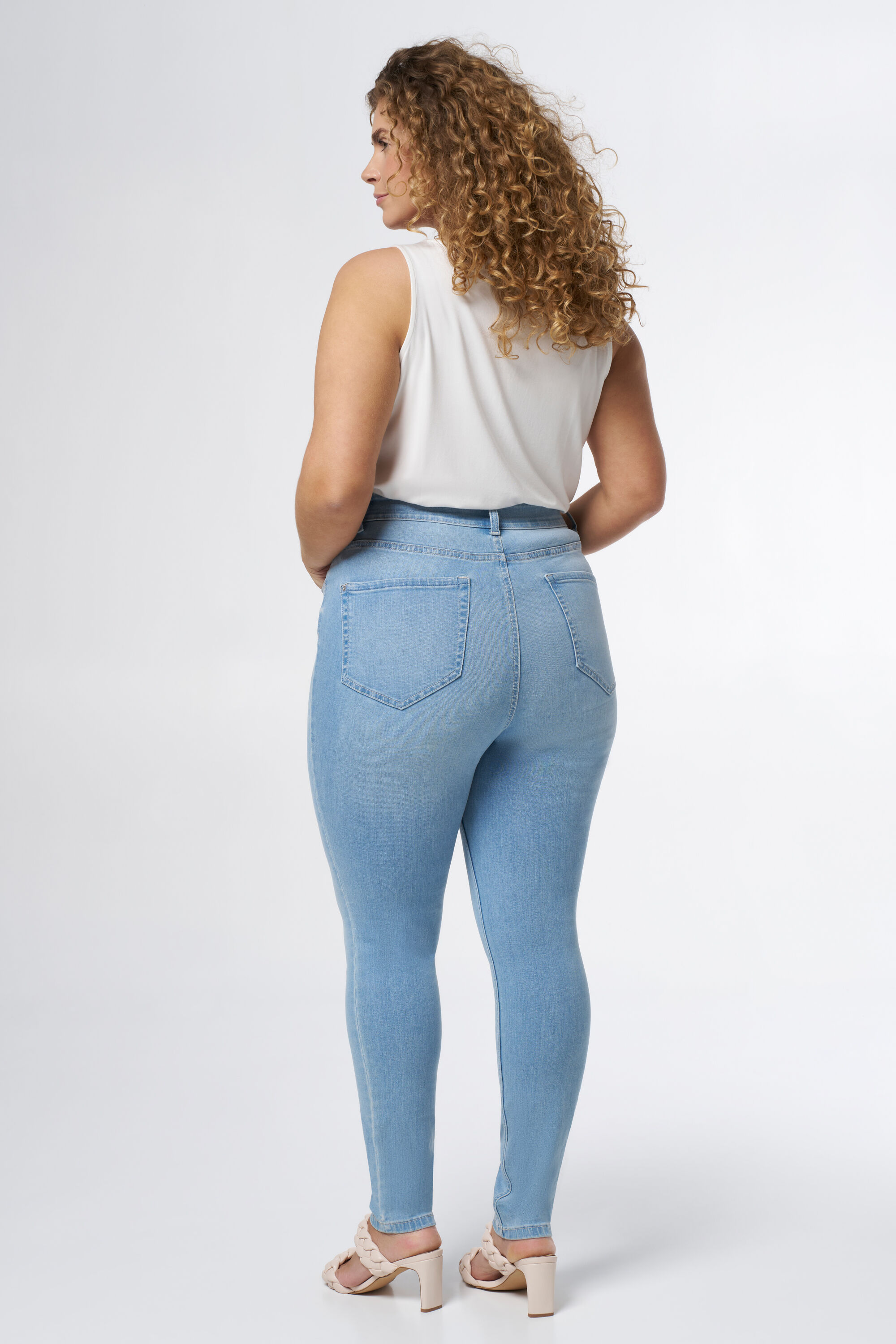 Jean skinny taille haute CHERRY image number 3