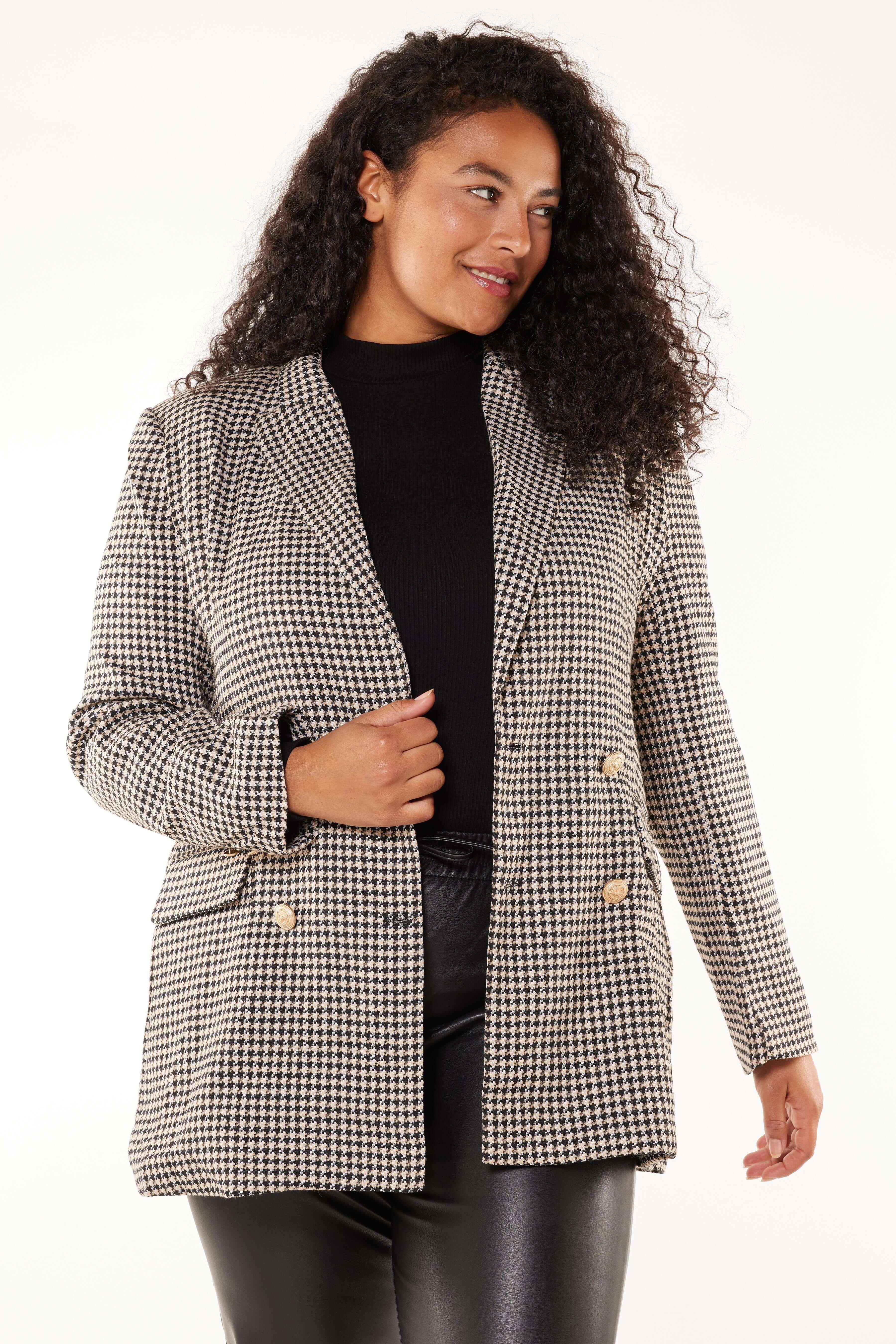 Blazer avec imprim&eacute; pied-de-poule image number 2