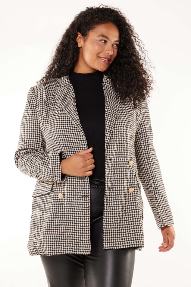 Blazer avec imprimé pied-de-poule image number 2