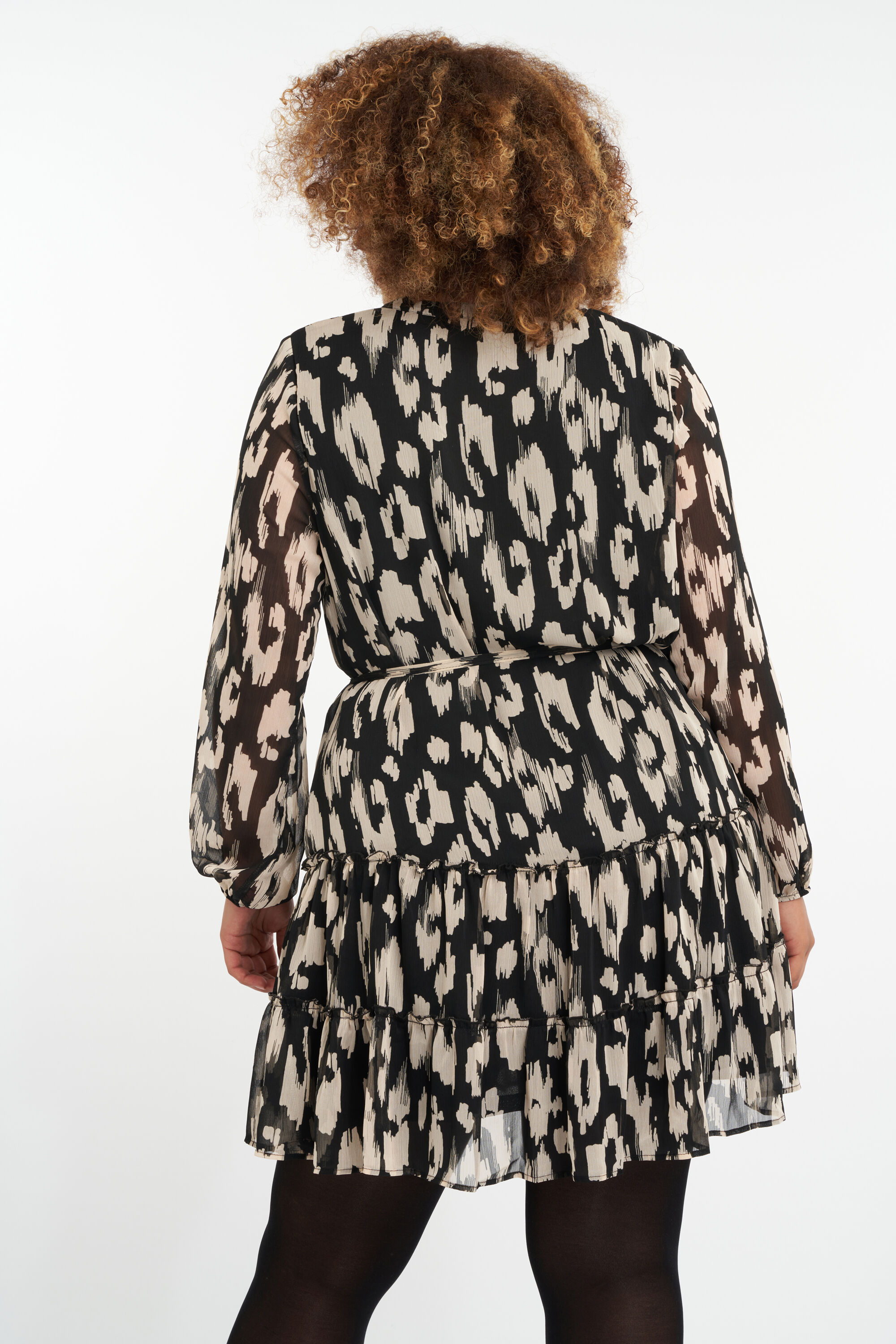 Robe coupe trap&egrave;ze &agrave; imprim&eacute;  image number 3