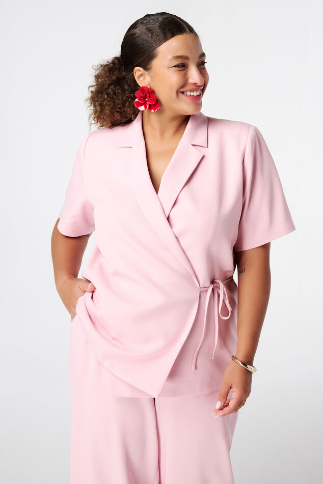 Blazer à revers manches courtes image number 0