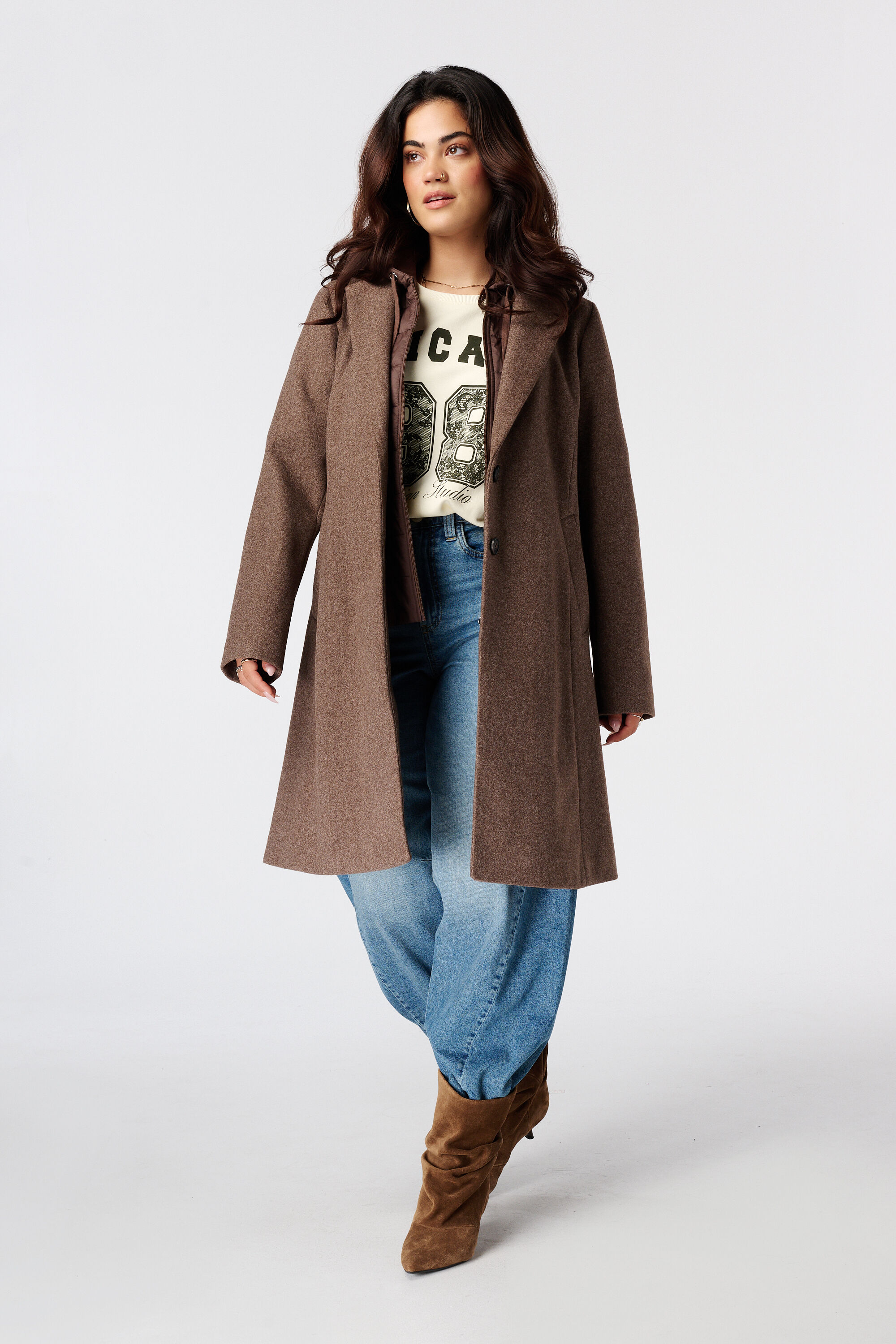 Manteau &agrave; capuche