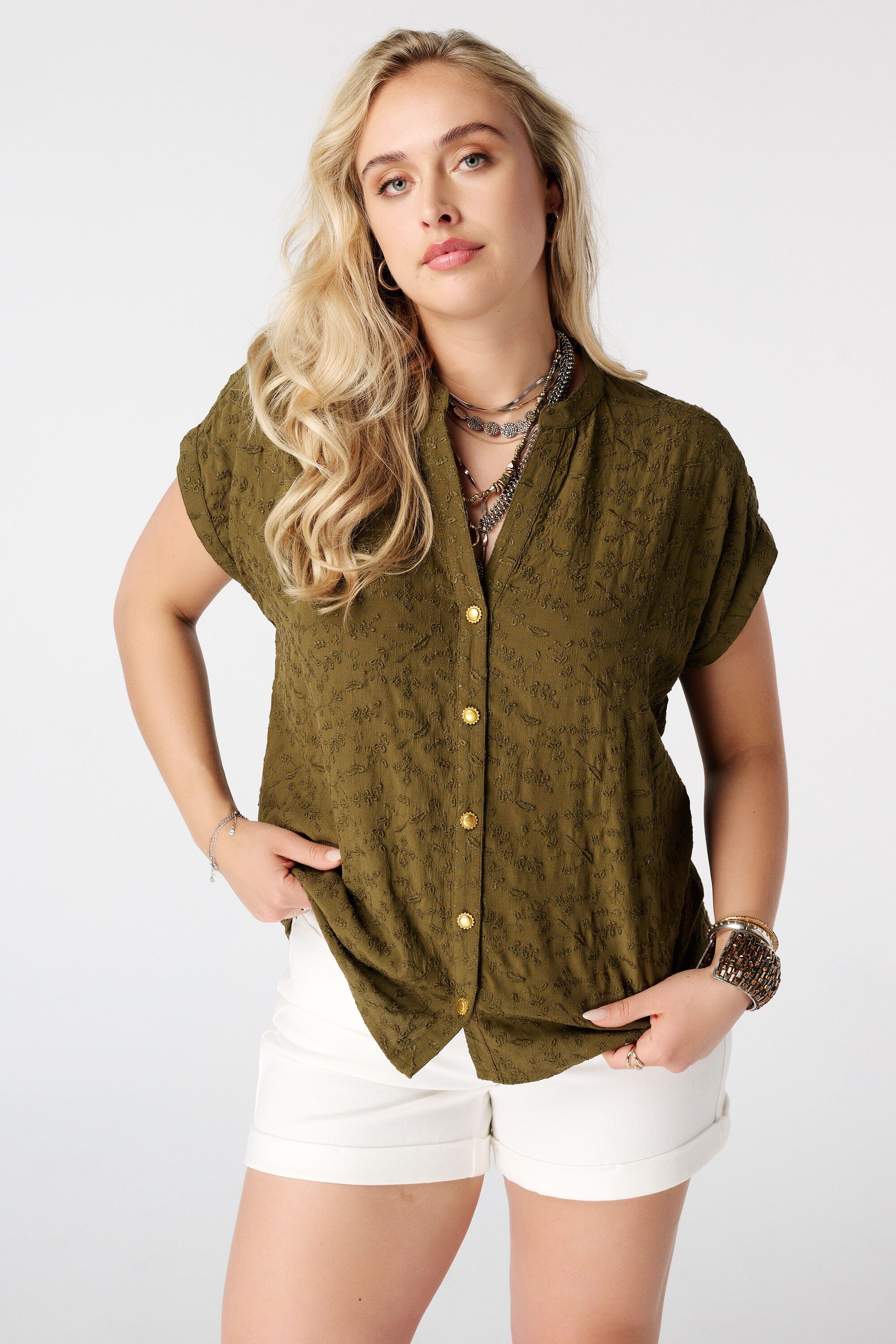 Blouse avec dentelle image number 0