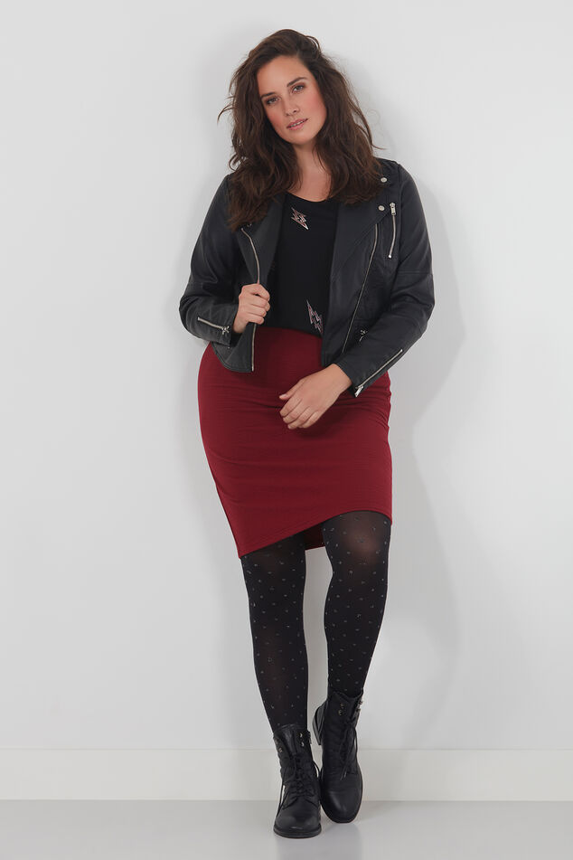 Jupe en maille point de Rome image number 3