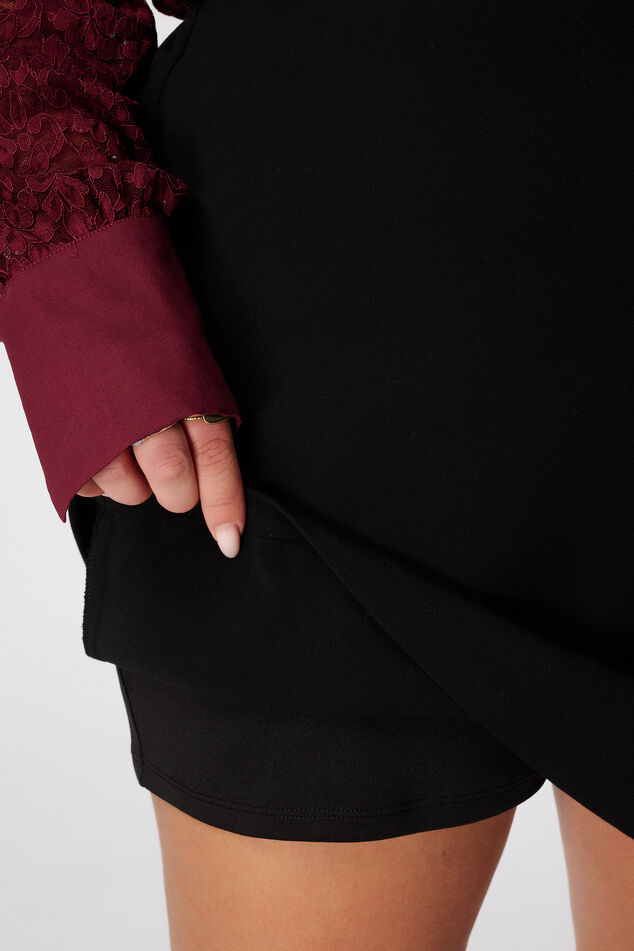 Jupe à rabat et taille élastique image number 6