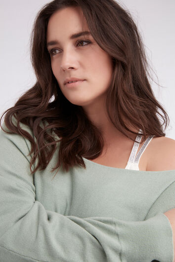 Pull-over &agrave; manches chauve-souris