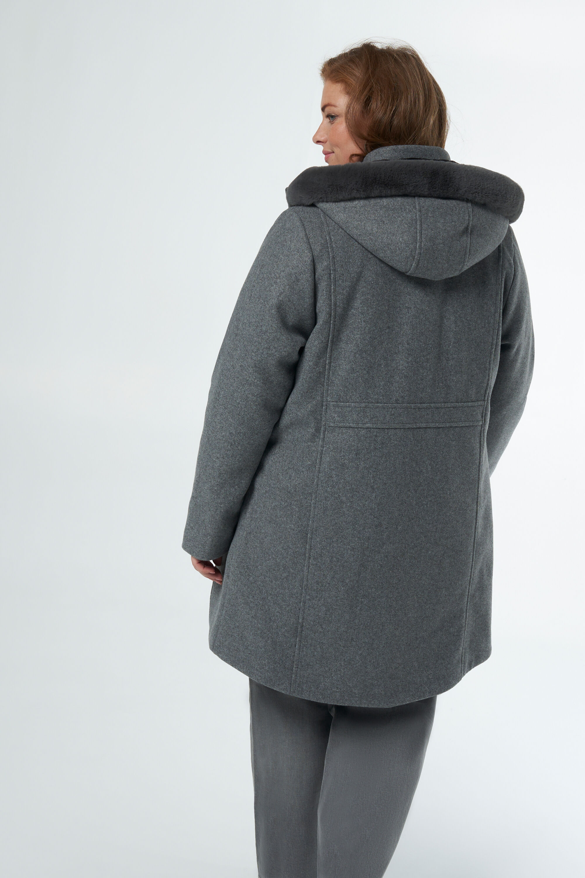 Veste avec col en fausse fourrure image number 3