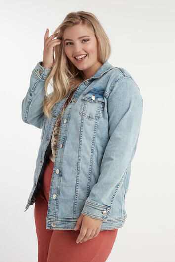Veste en denim longue