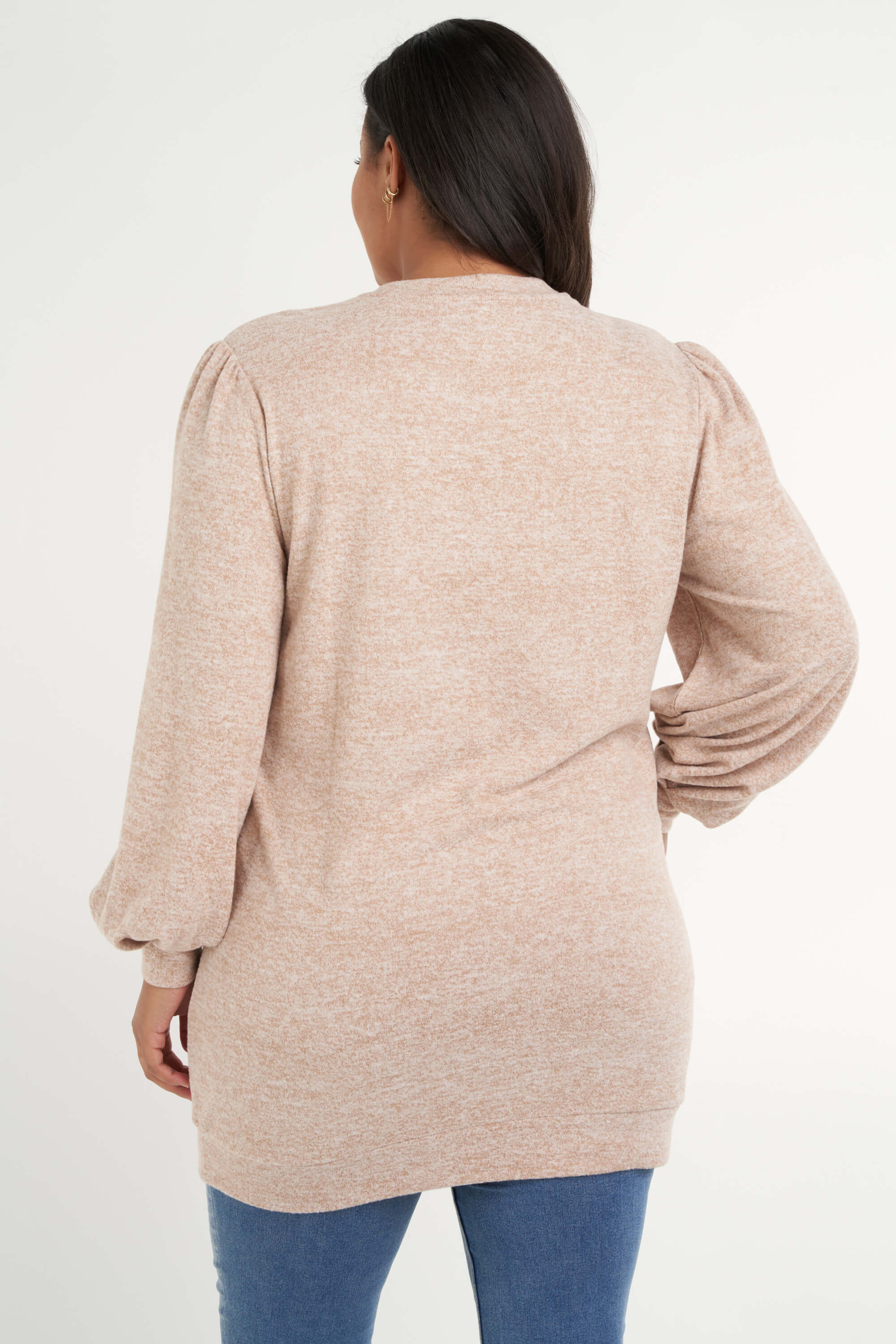Pull &agrave; manches bouffantes image number 3