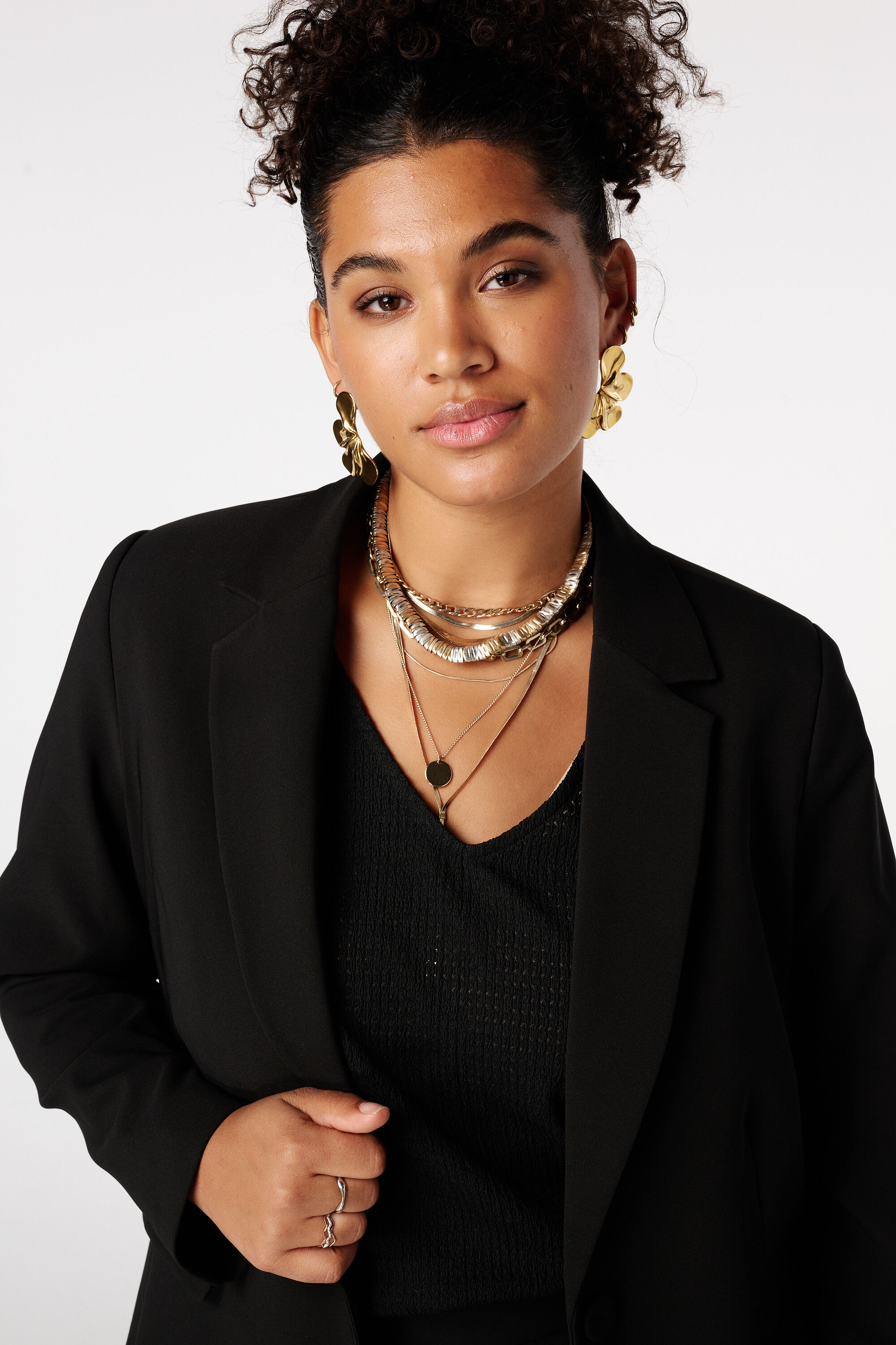 Veste blazer &agrave; un bouton image number 4