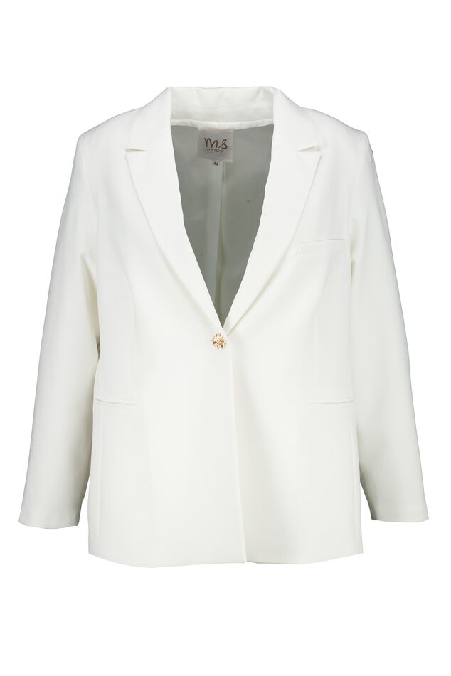Blazer ample avec bouton doré image number 1