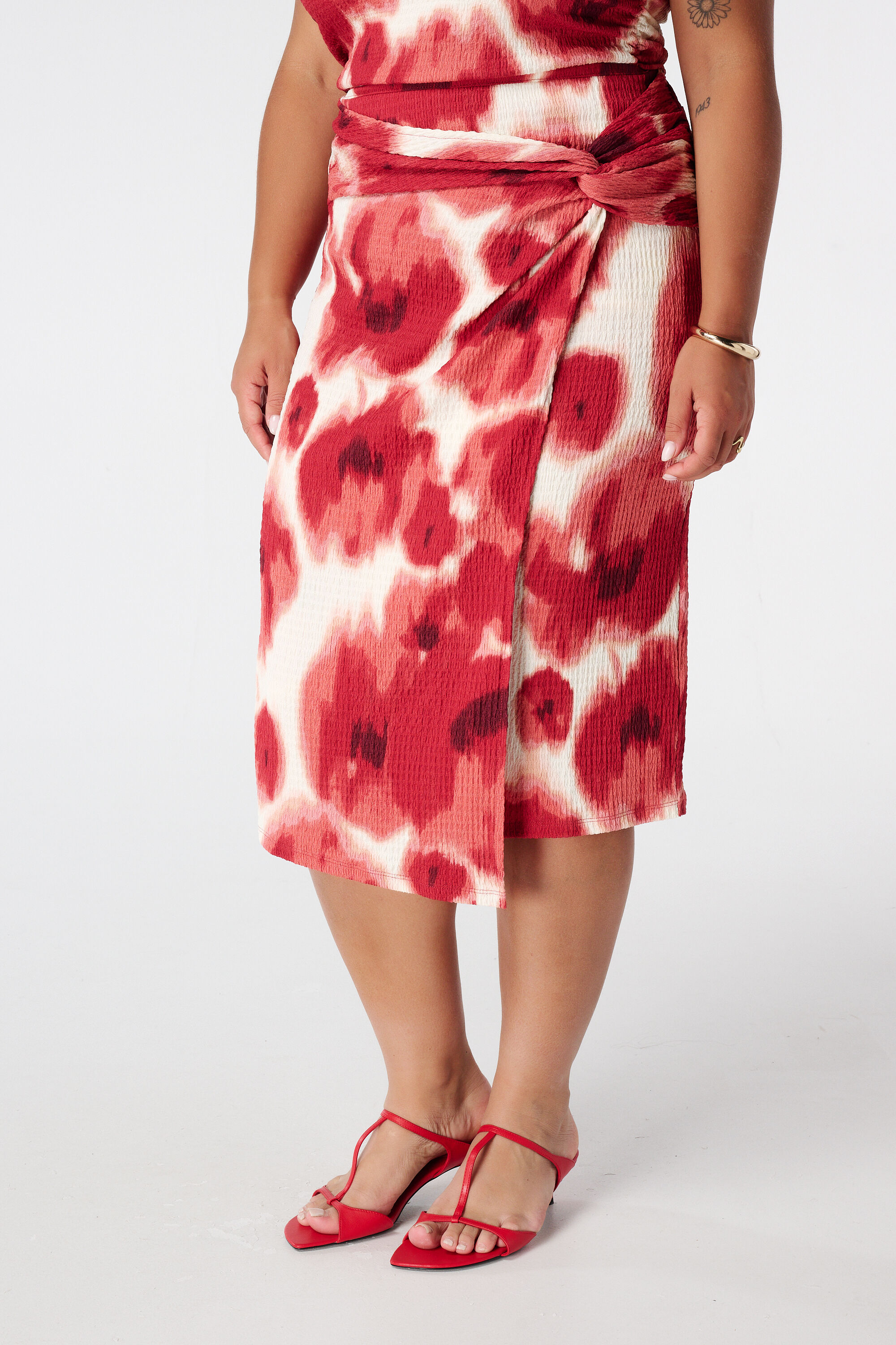 Jupe portefeuille avec imprim&eacute; image number 5