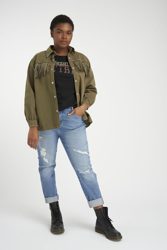 Pull à franges décoratives image number 6