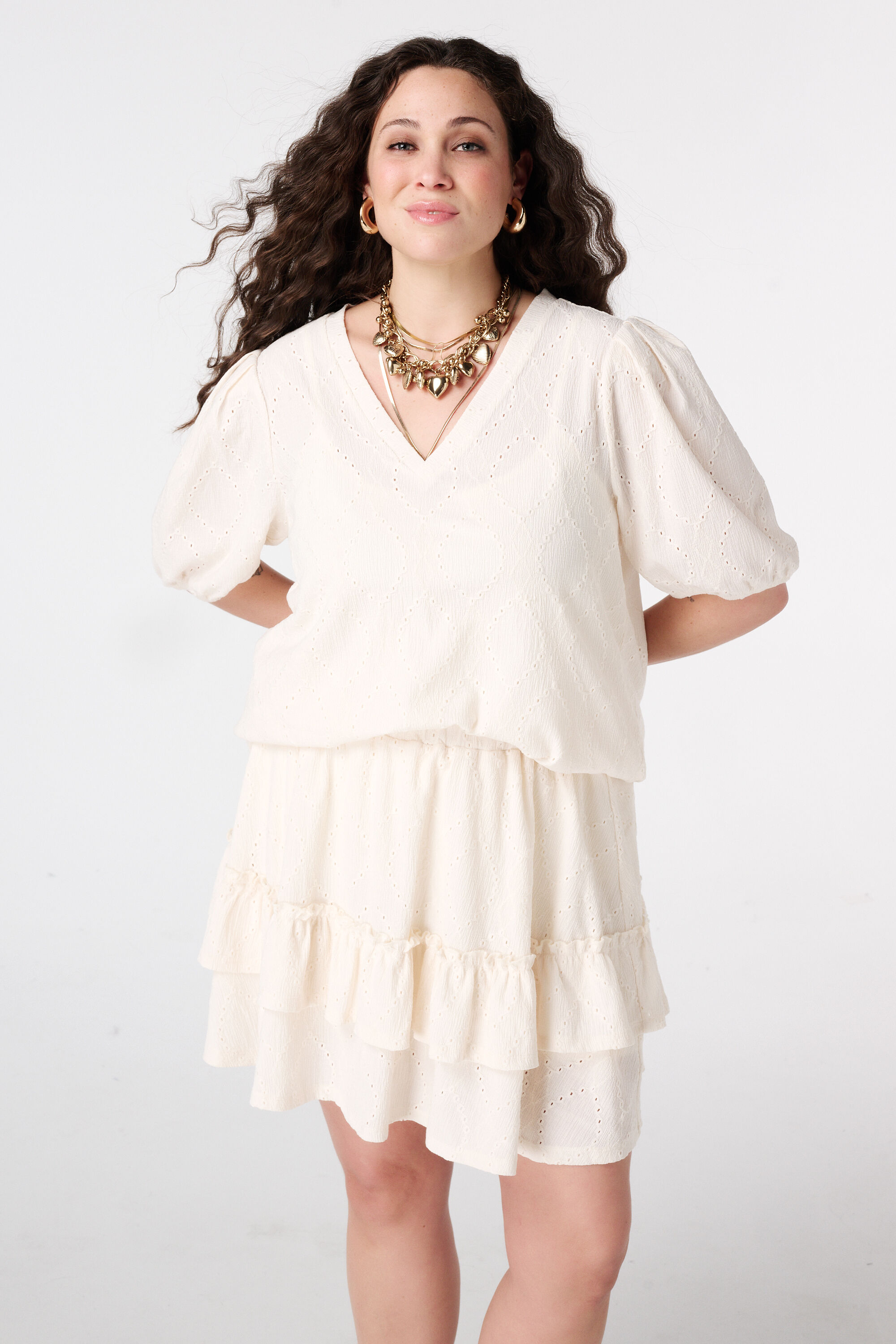 Top &agrave; effet brod&eacute;