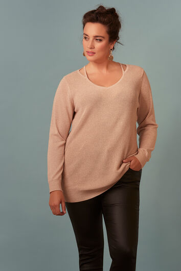 Pull-over avec d&eacute;tail ajour&eacute;