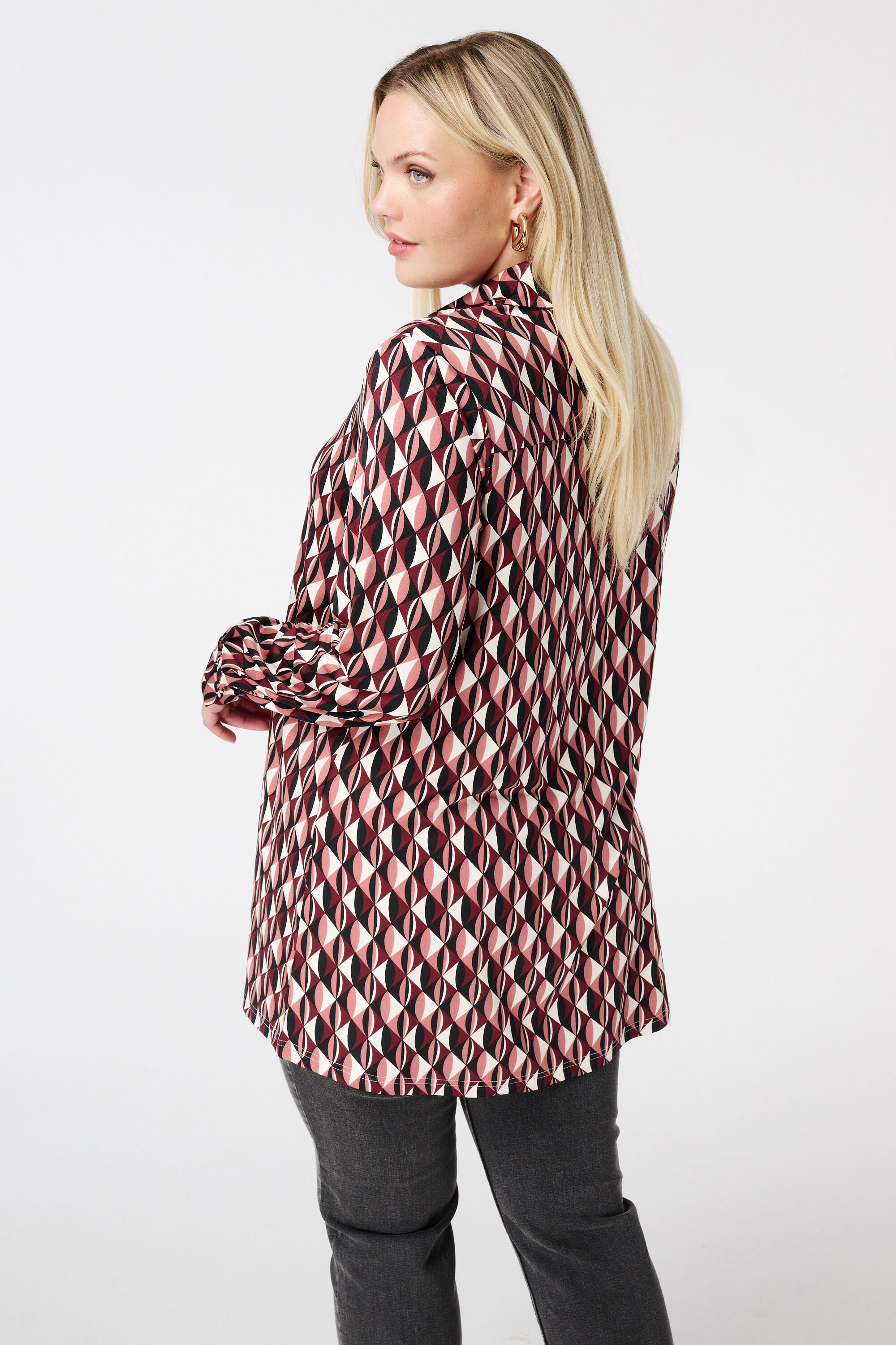 Blouse longue imprim&eacute;e image number 3