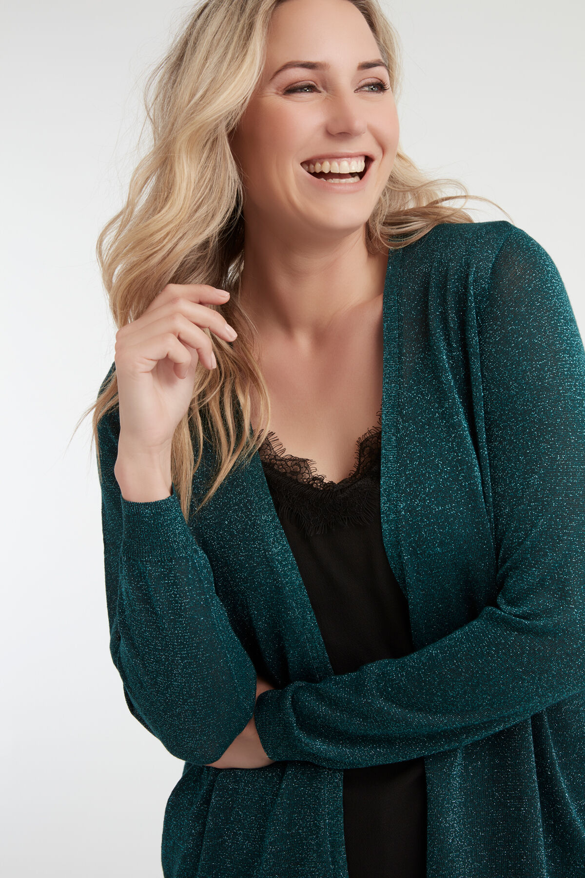 Cardigan en lurex image number 4