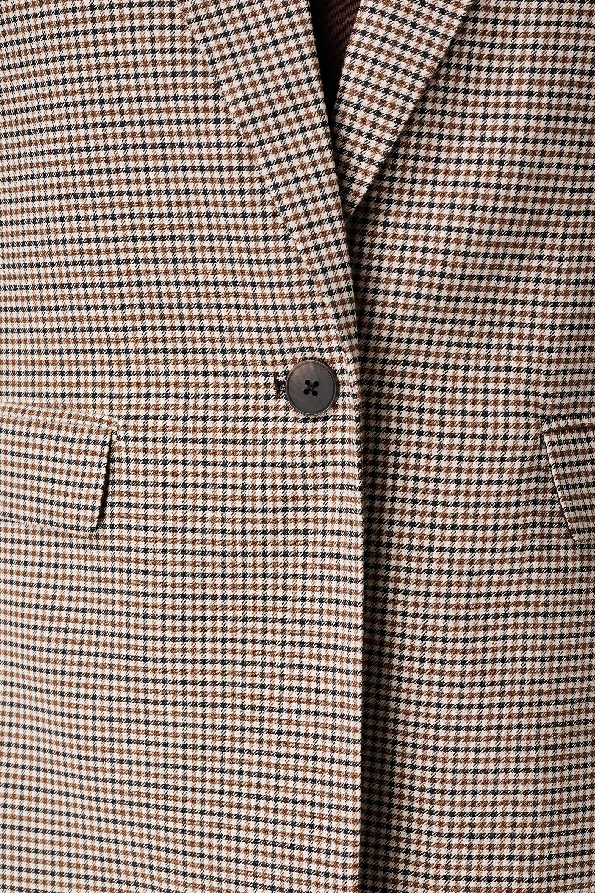 Blazer &agrave; carreaux avec fermeture &agrave; boutons image number 6