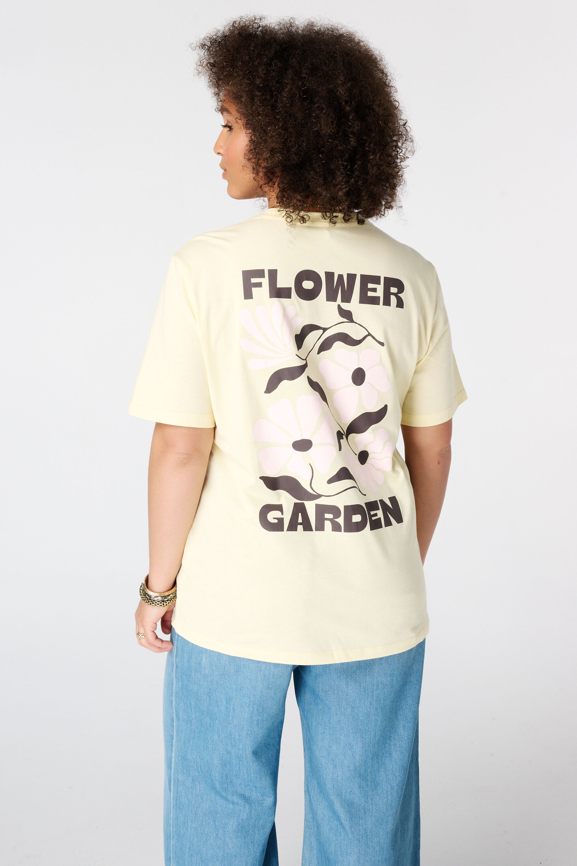 T shirt avec imprim&eacute; au dos