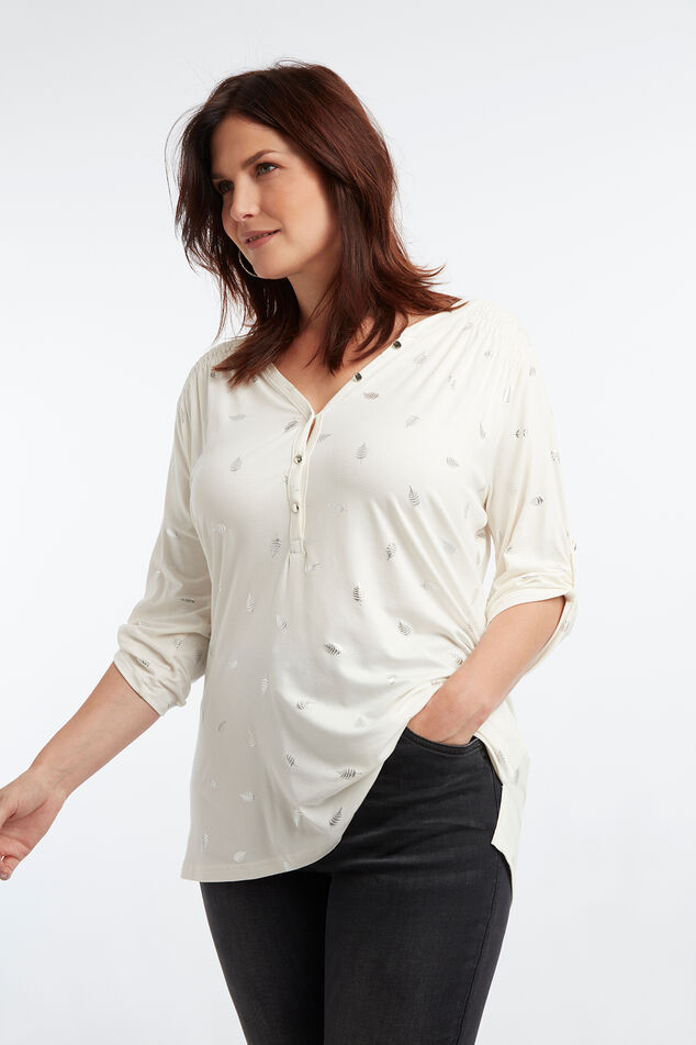 Haut à imprimé métallisé image number 5