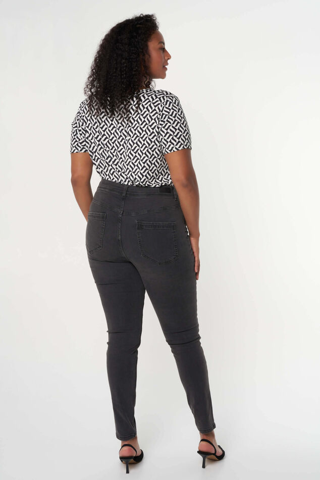 Jean moulant taille haute CHERRY image number 4