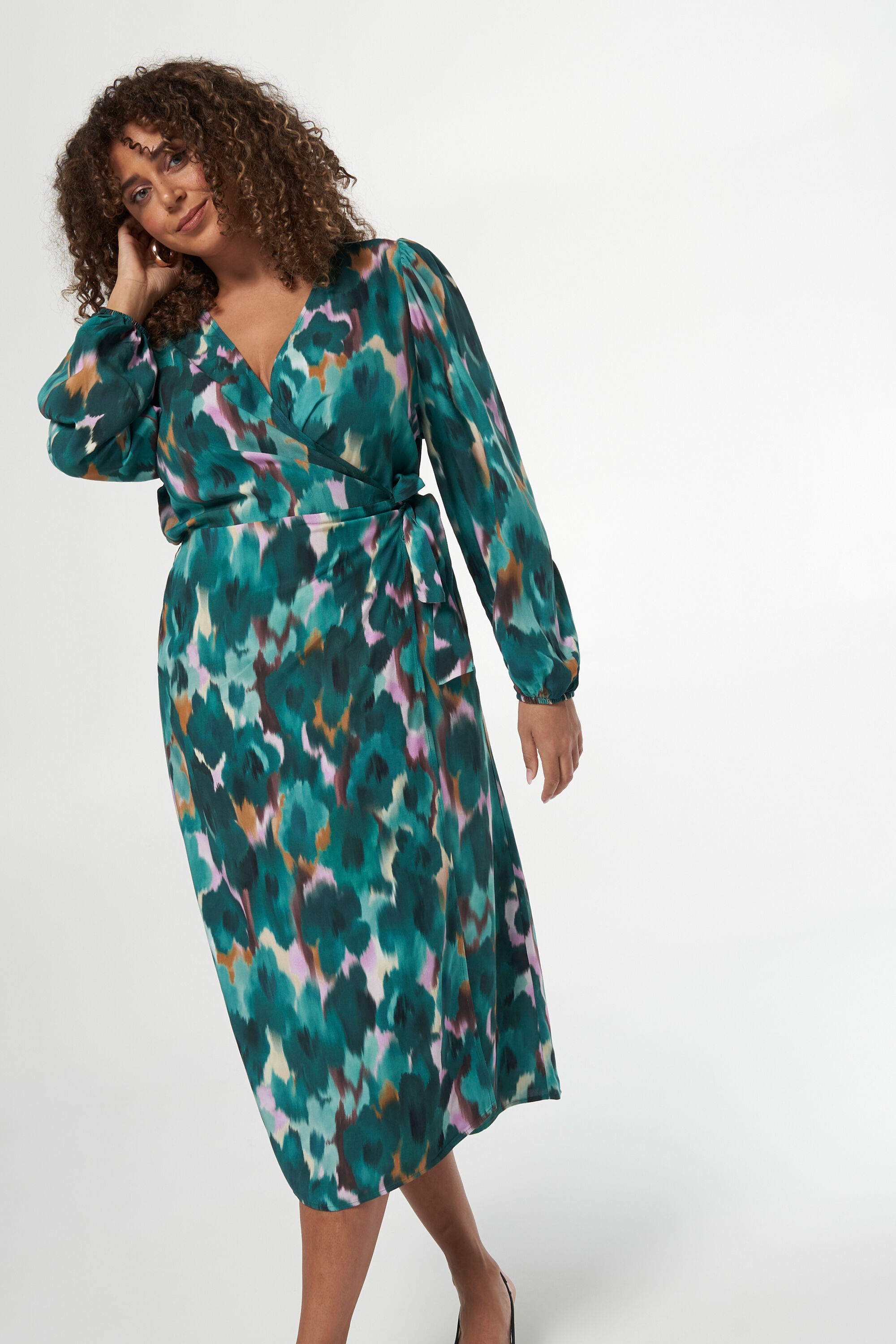 Robe midi imprim&eacute;e image number 5