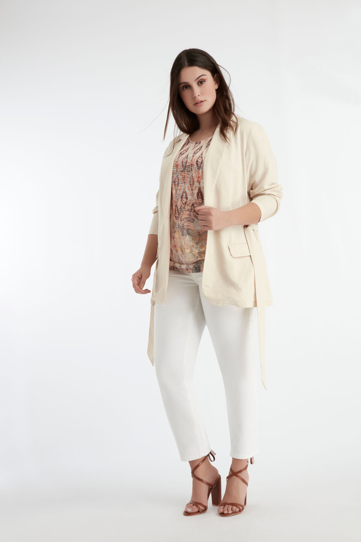 Blazer ceintur&eacute; image number 5