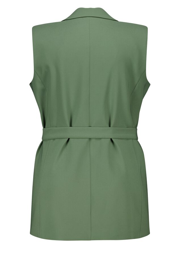 Gilet avec ceinture assortie image number 2