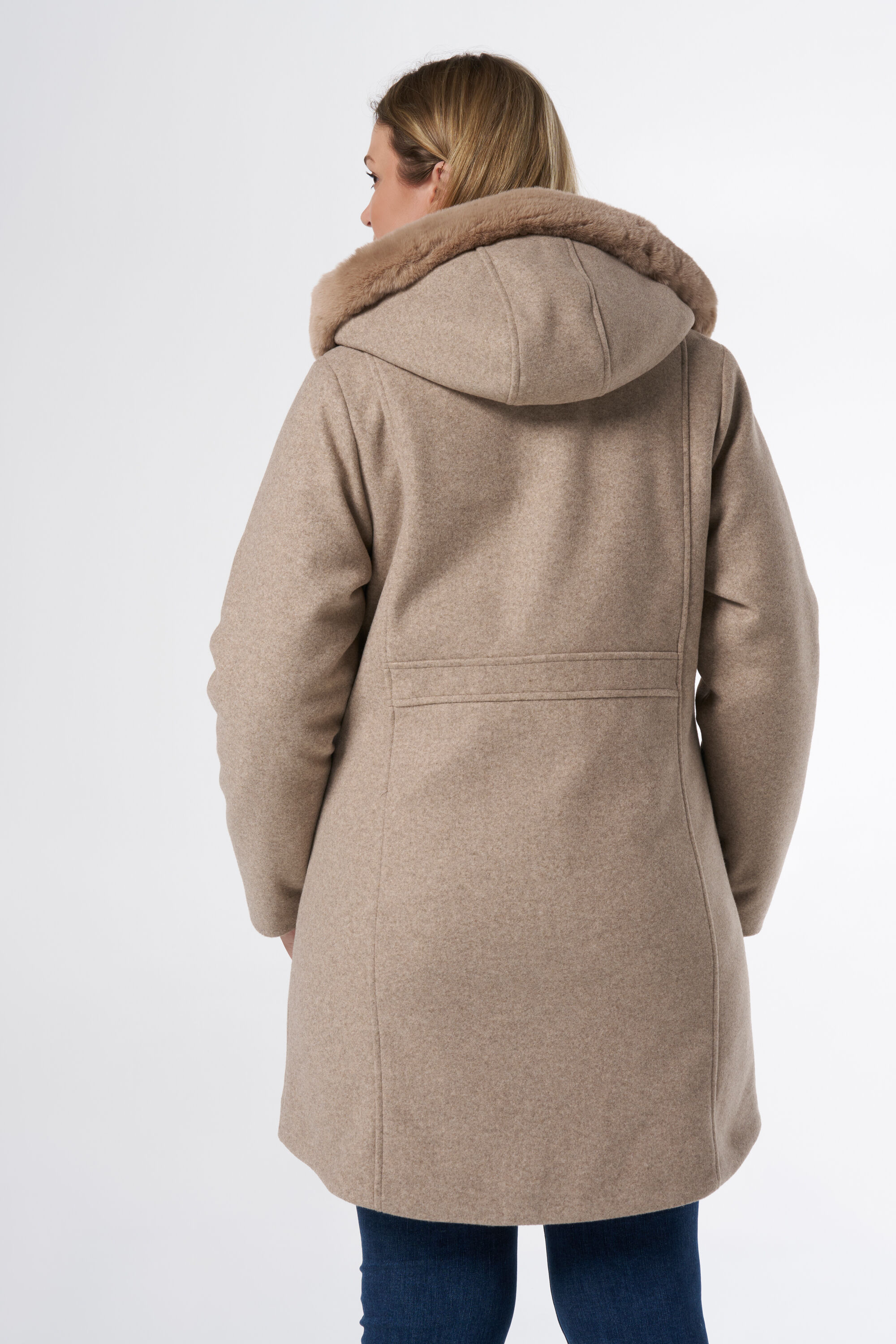 Veste avec col en fausse fourrure image number 3