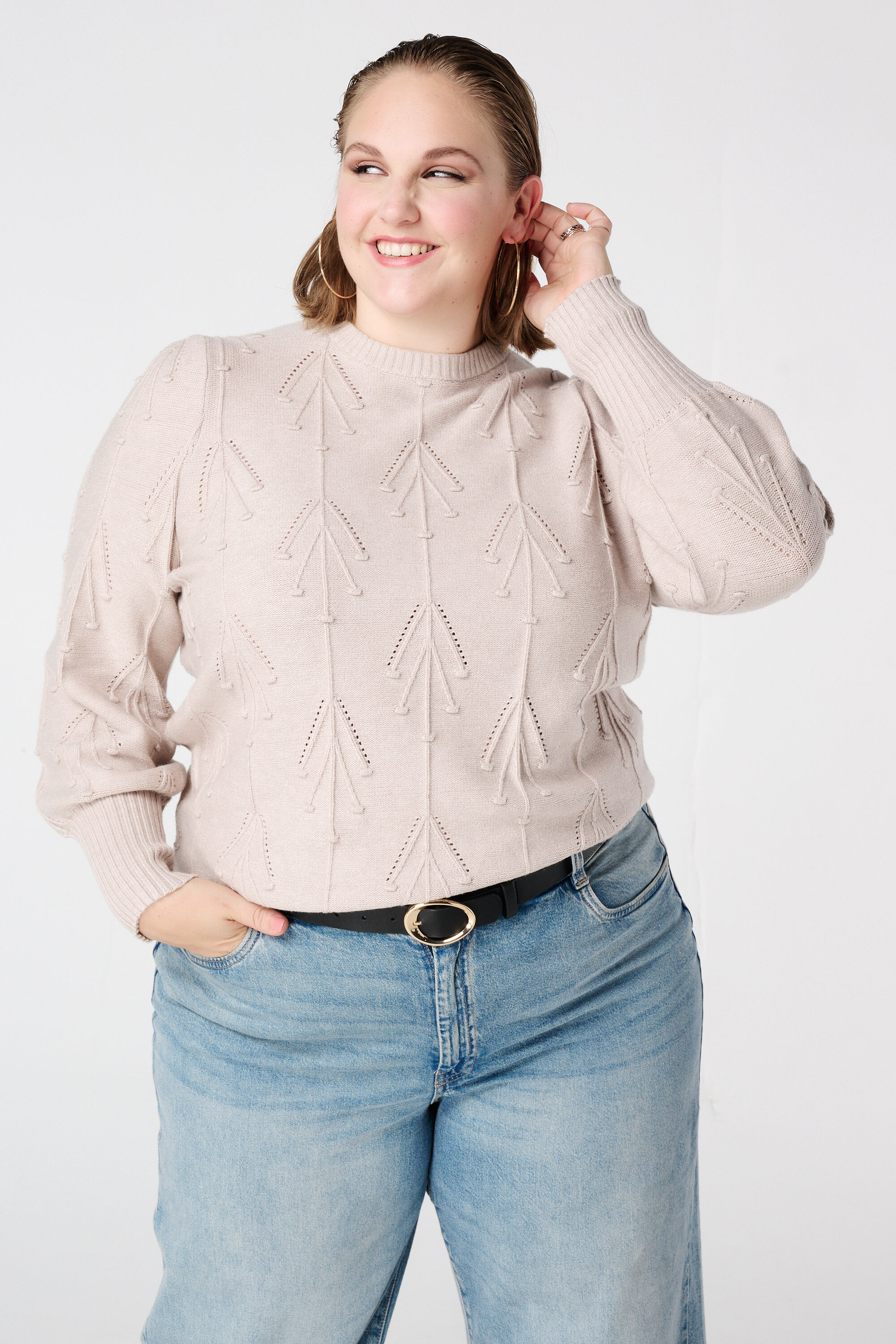 Pull en maille avec motif