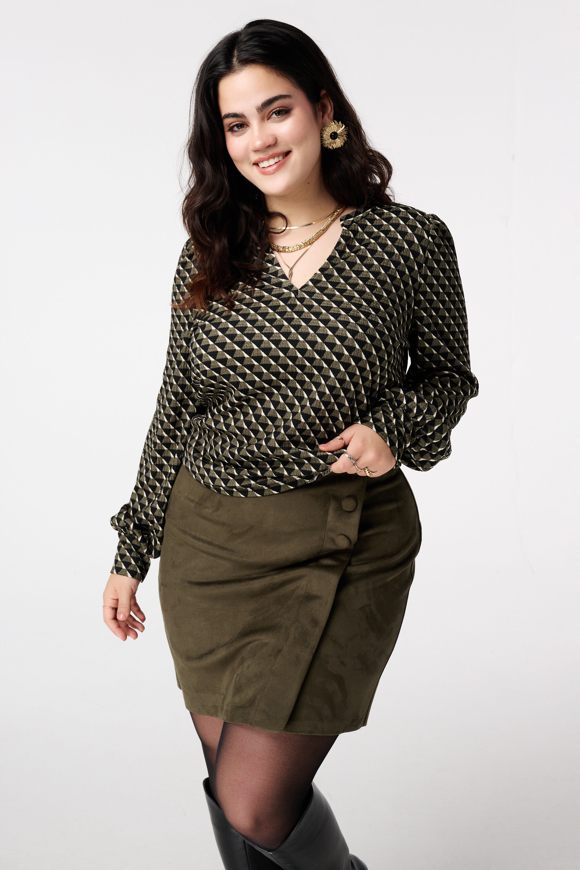 Top &agrave; imprim&eacute; raffin&eacute;