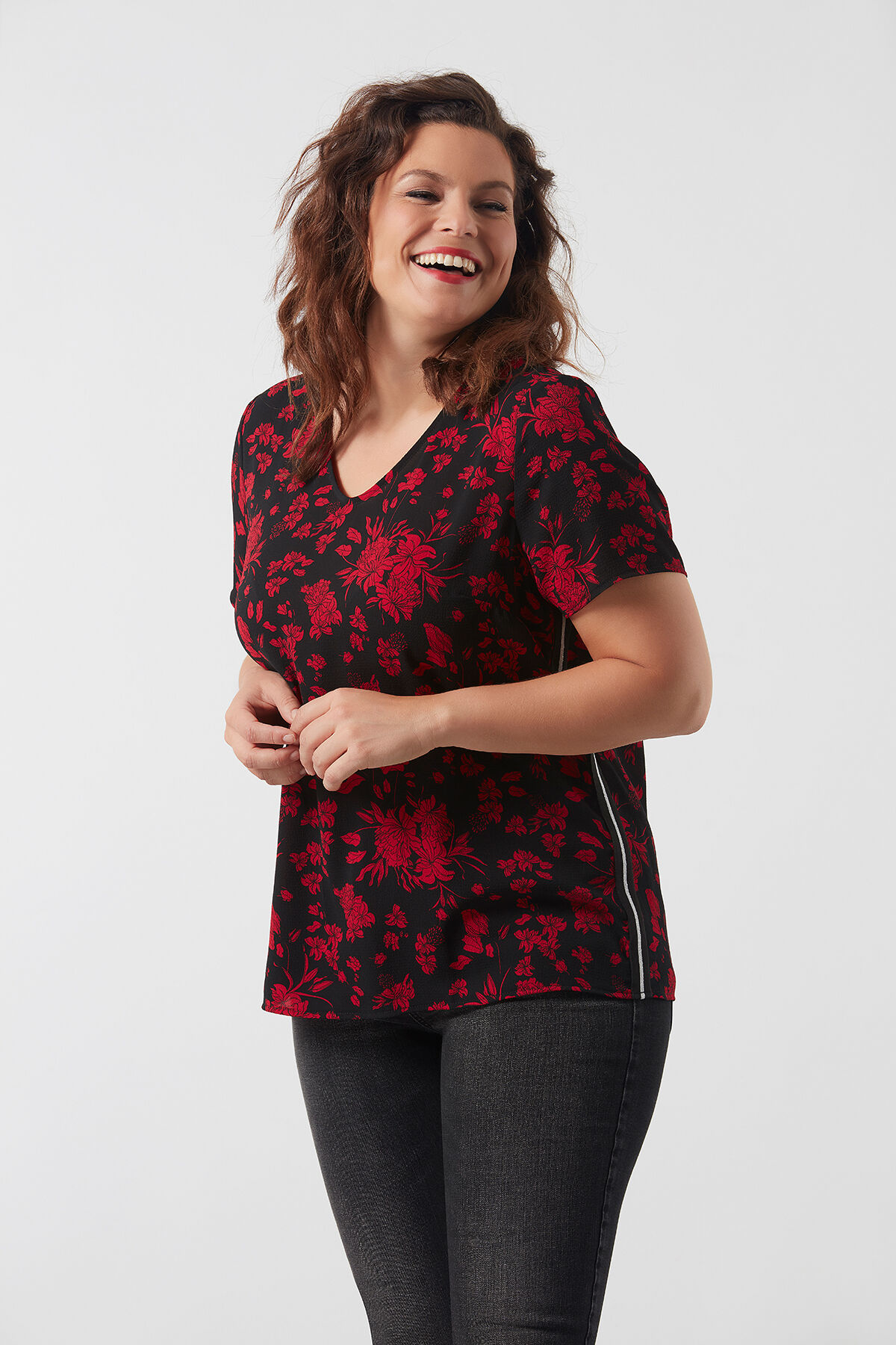 Chemisier &agrave; imprim&eacute; floral image number 0