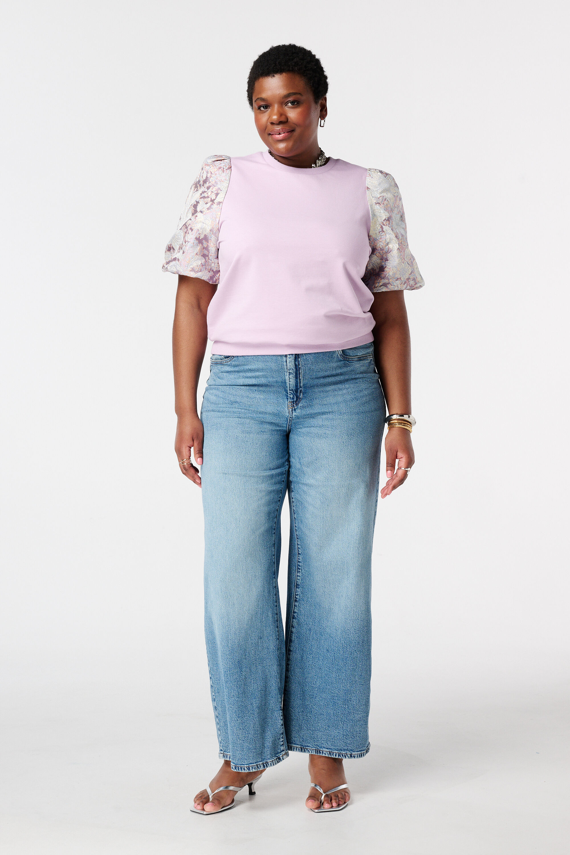 Haut avec manches en jacquard image number 5