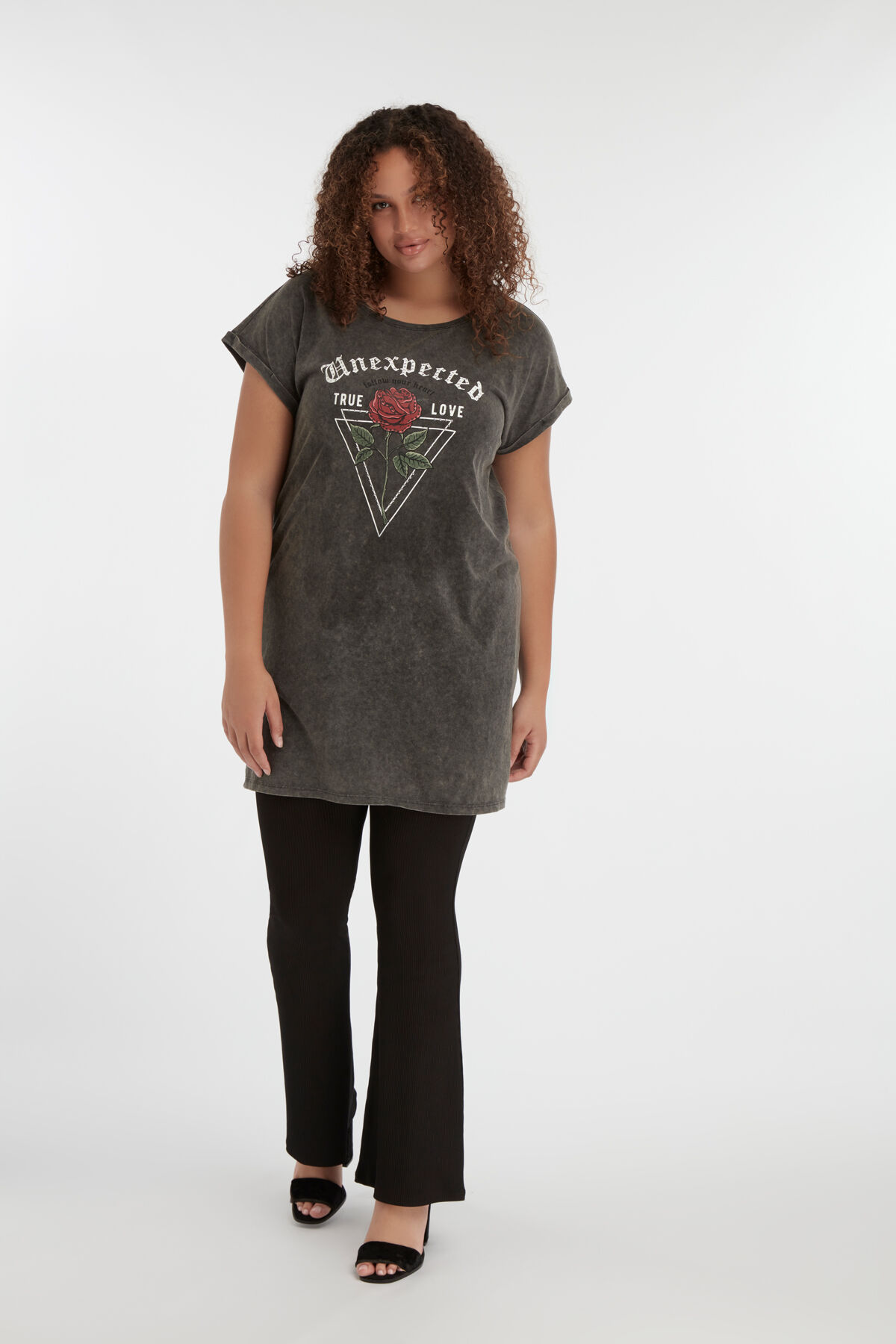 Long t-shirt &agrave; imprim&eacute; image number 5