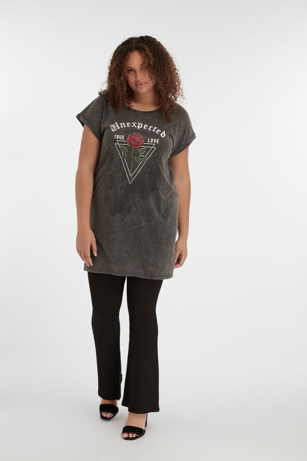 Long t-shirt à imprimé image number 5