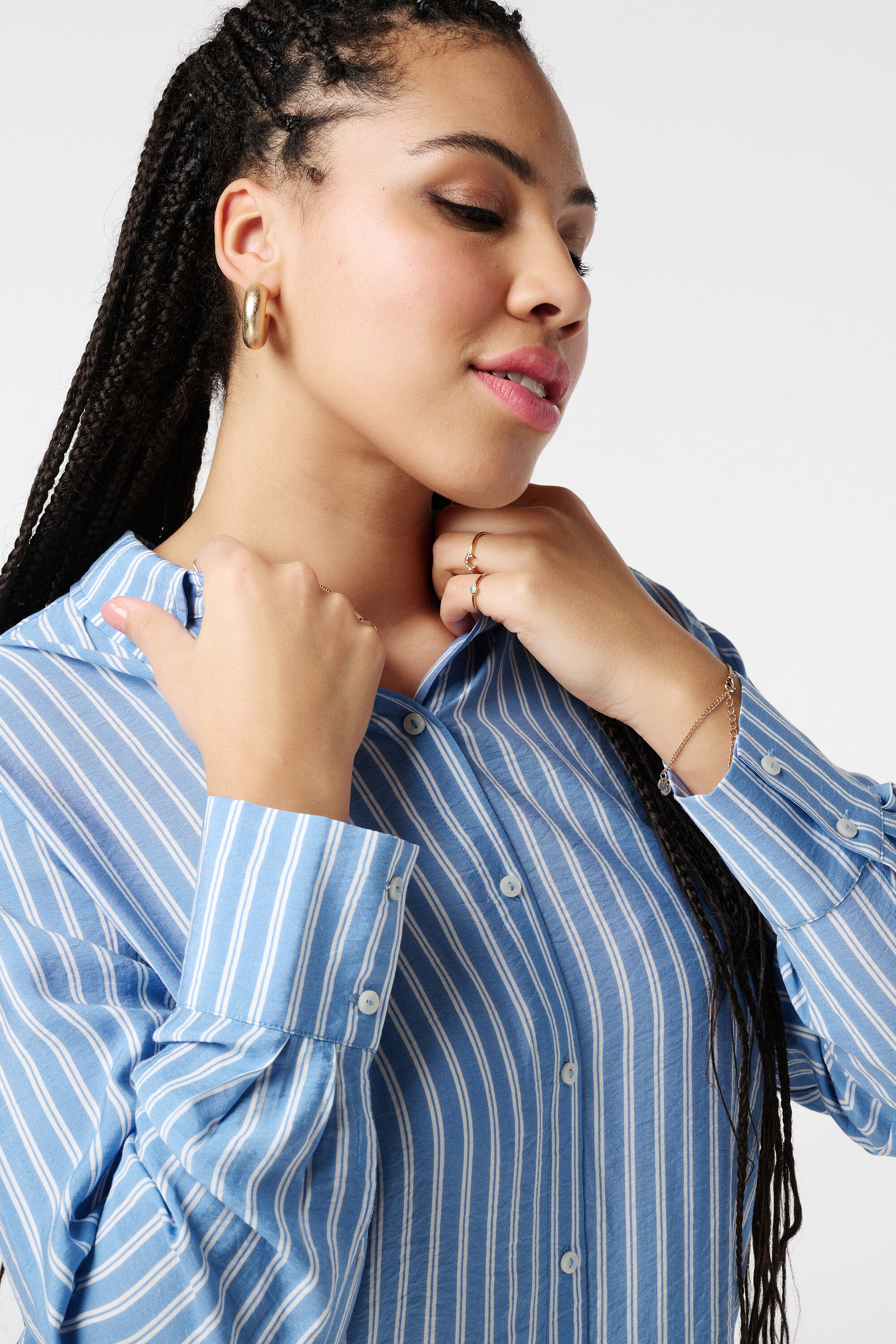 Chemisier &agrave; rayures image number 4