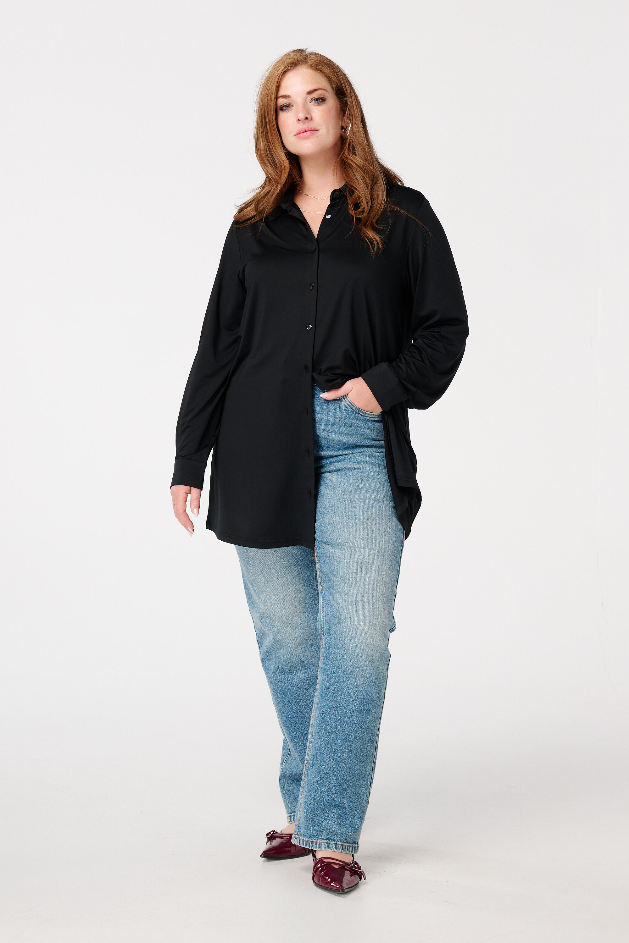 Blouse longue imprim&eacute;e image number 5