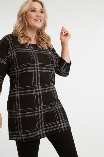 T-shirt long &agrave; imprim&eacute;  