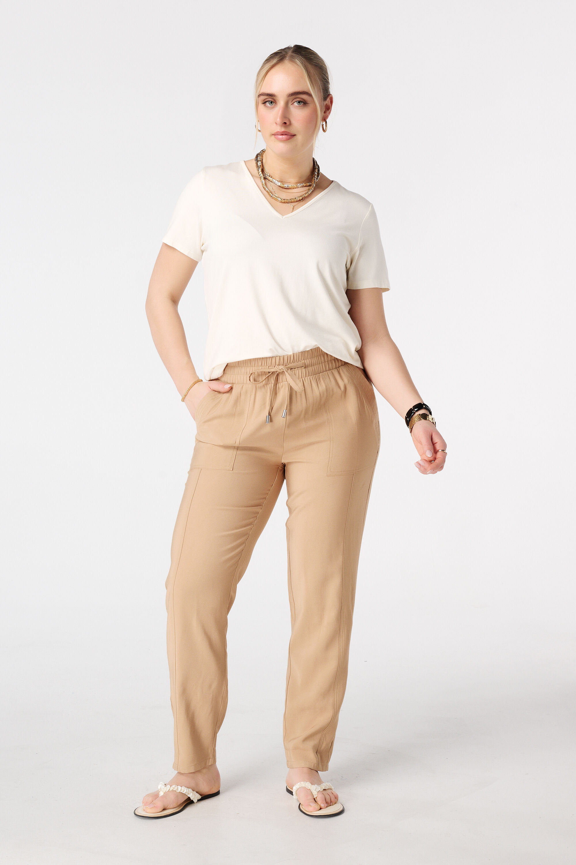 Pantalon &agrave; taille &eacute;lastique