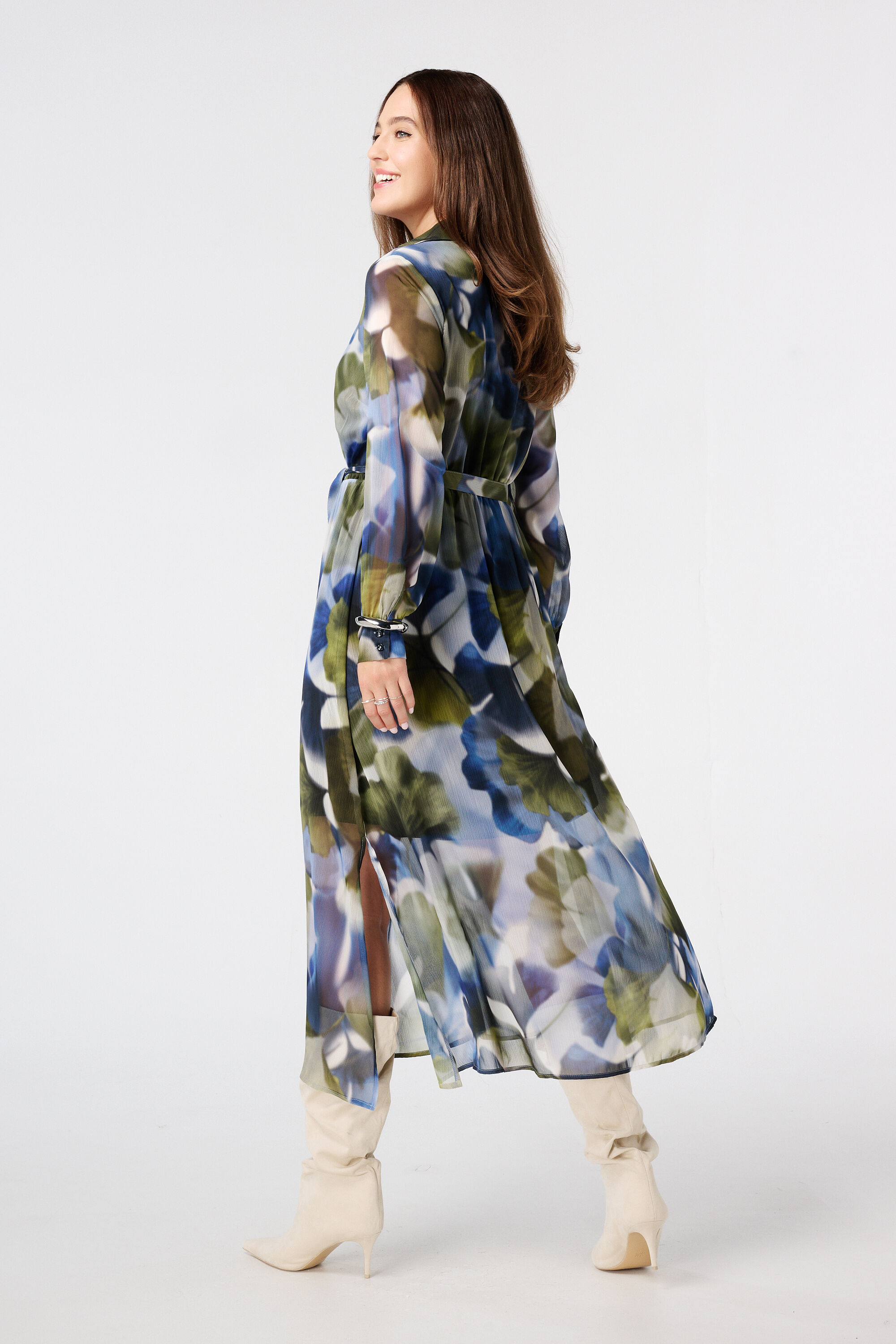 Longue robe imprim&eacute;e image number 3