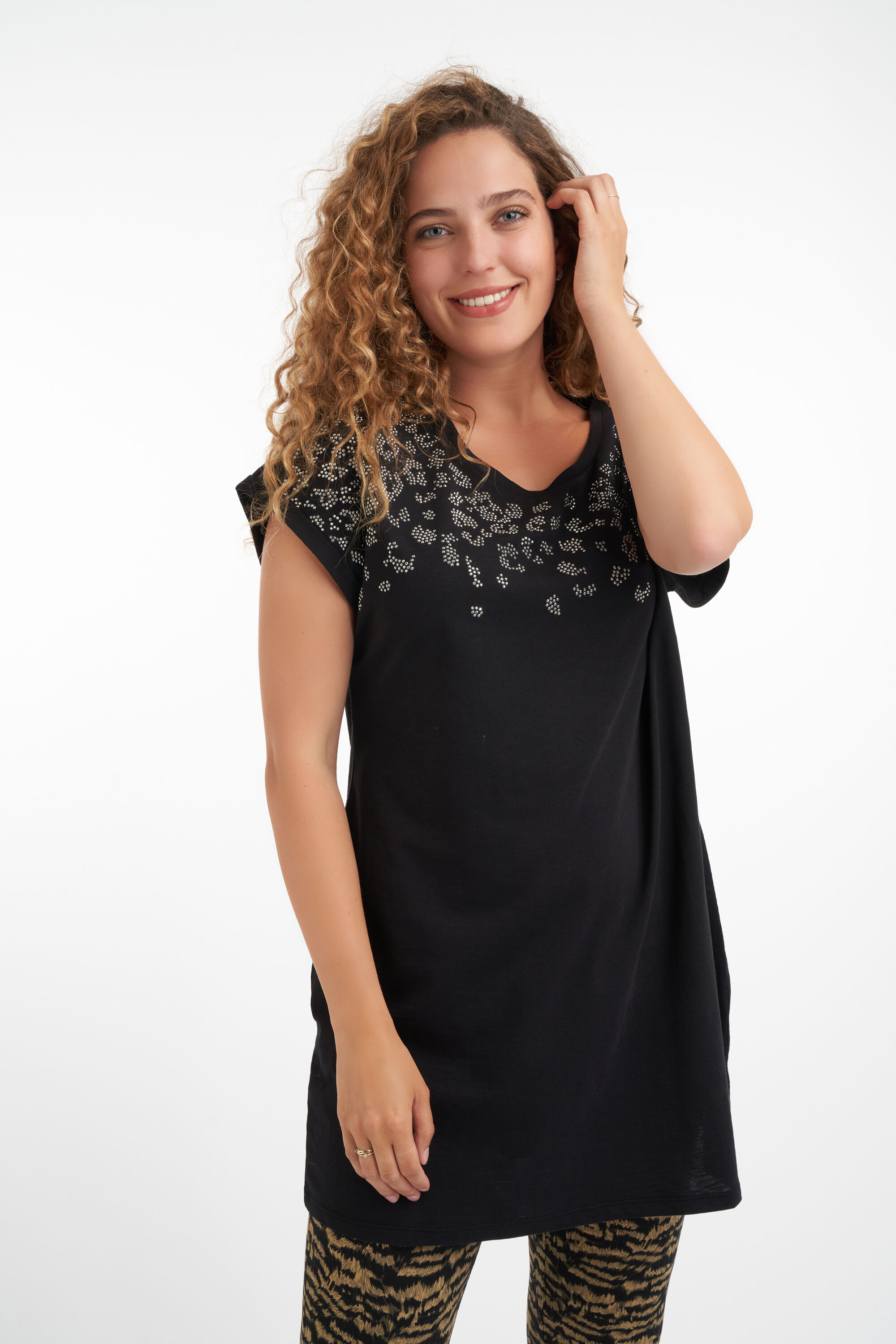 Haut long avec strass