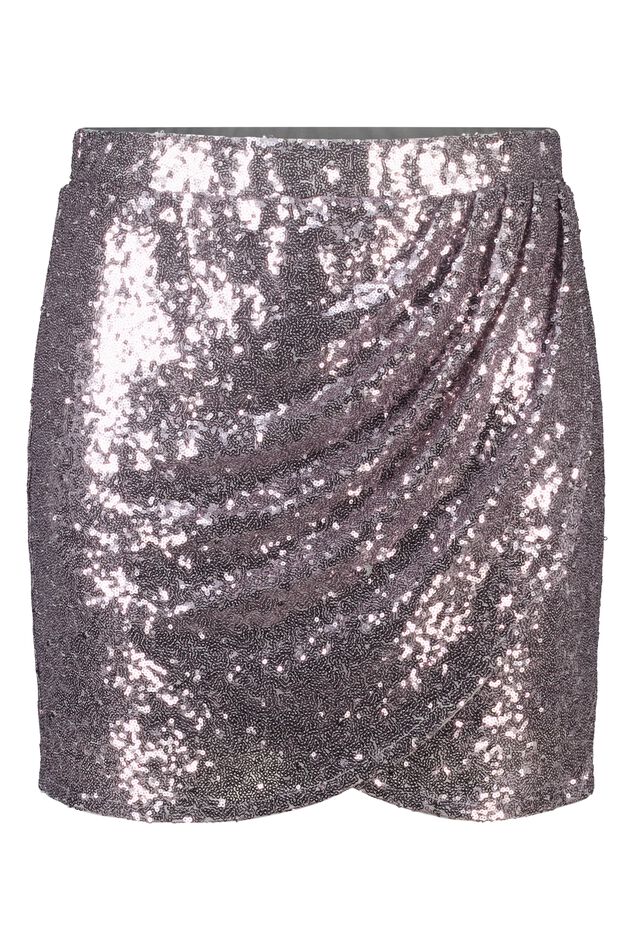 Jupe à paillettes effet portefeuille image number 1