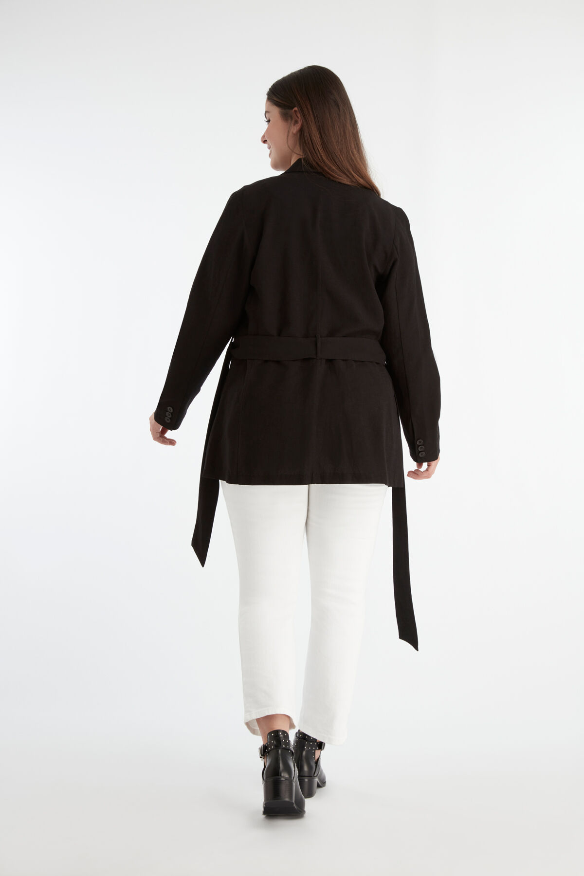 Blazer ceintur&eacute; image number 4