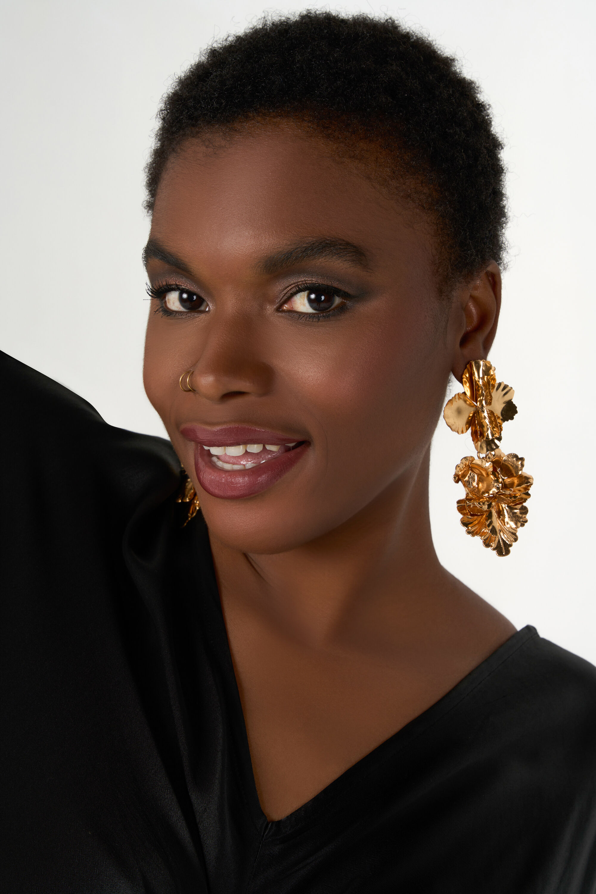 Robe longue en satin image number 6