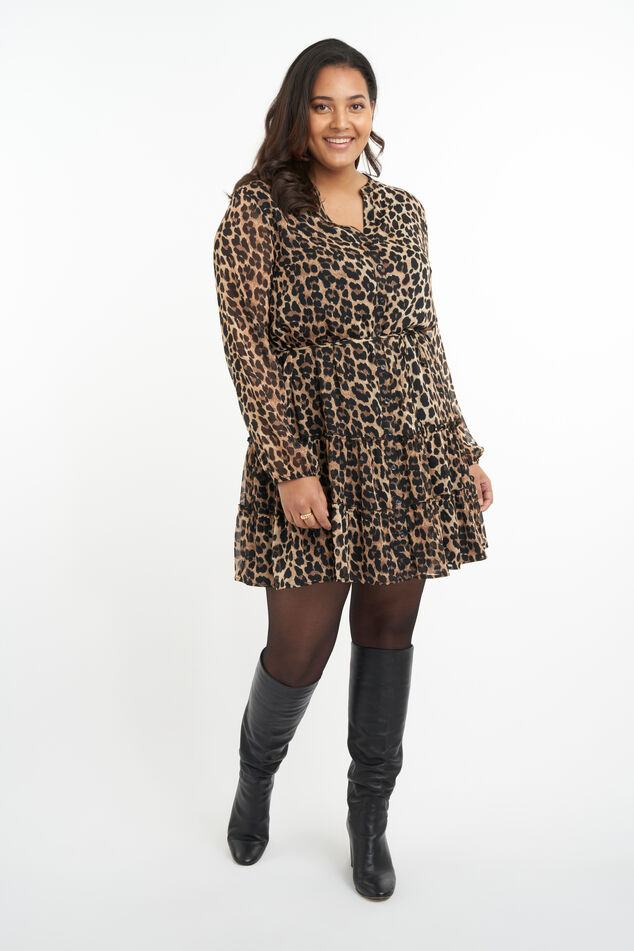 Tunic dress with print image number 6